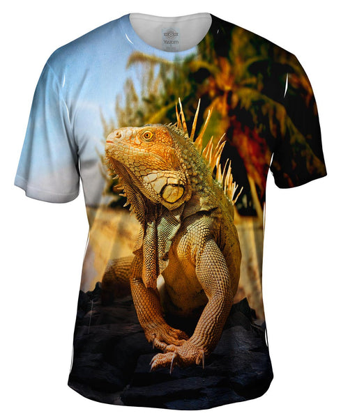 Coast Beach Iguana Mens T-Shirt