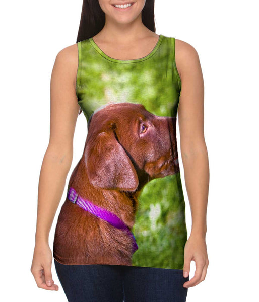 Young Chocolate Lab Womens Tank Top