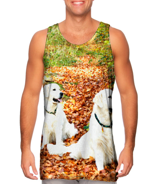 White Labs Among Leaves Mens Tank Top
