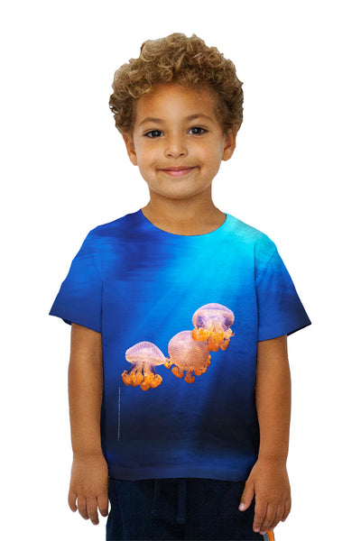 Kids Purple Jellyfish Underwater Kids T-Shirt