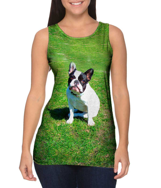 Sophisticated French Bulldog Womens Tank Top