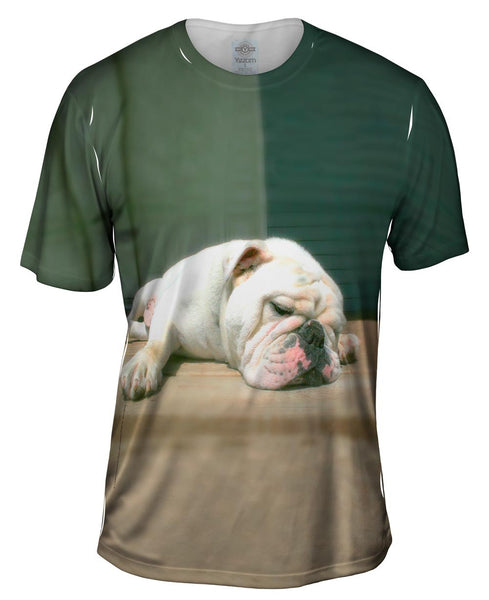 Sleepy Time Bulldog Mens T-Shirt