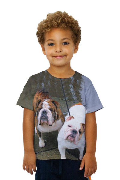 Kids I Love Cat Food Bulldogs Kids T-Shirt