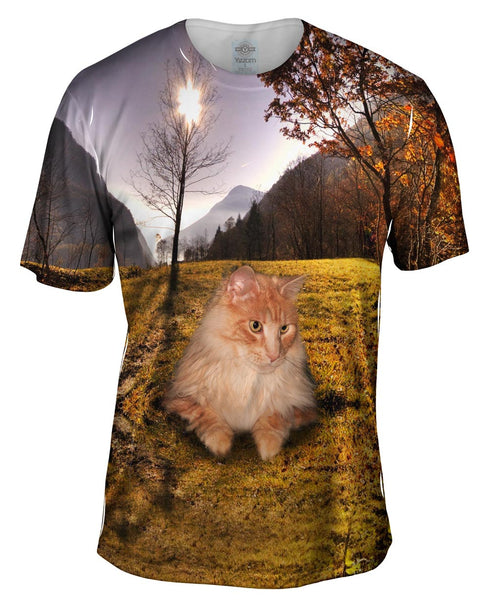 Cool Hill Cat Mens T-Shirt