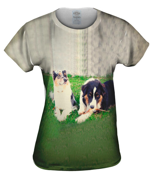 Two Doggy Friends Womens Top