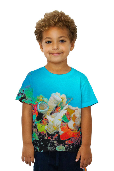 Kids Neon Coral Underwater Kids T-Shirt