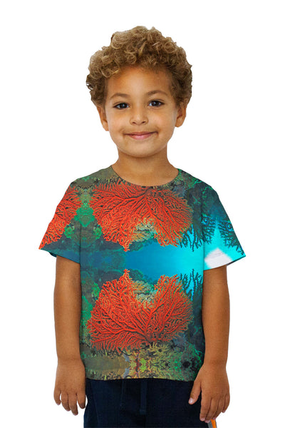 Kids Cave Coral Party Underwater Kids T-Shirt