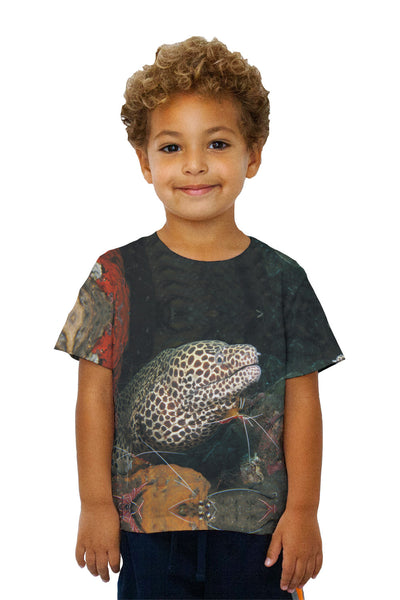 Kids Honeycomb Moray Underwater Kids T-Shirt