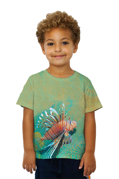 Kids Lionfish Growl Underwater Kids T-Shirt