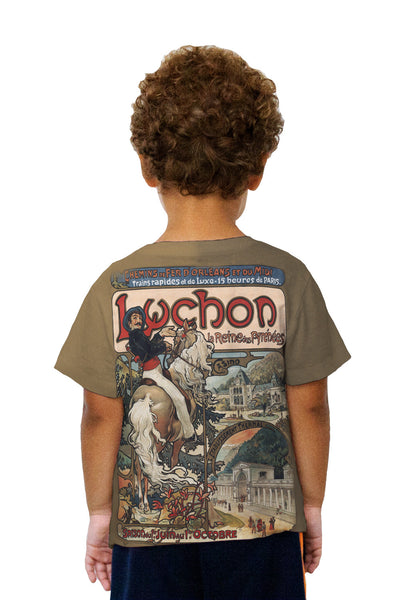 Kids Alphonse Mucha - "Luchon" (1985) Kids T-Shirt