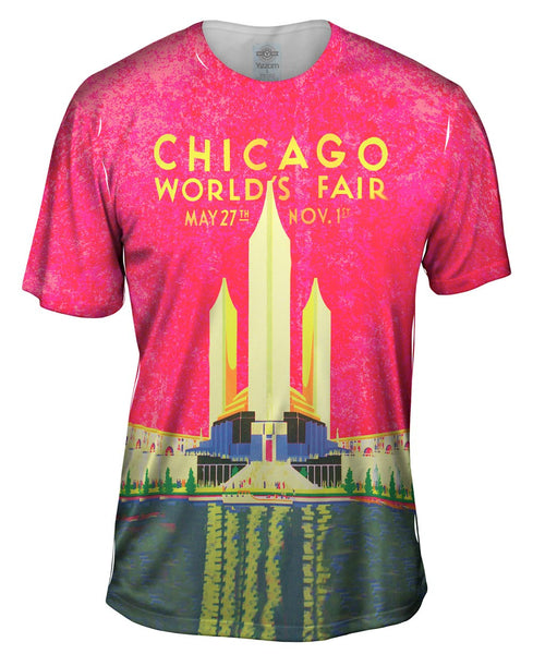 Chicago Worlds Fair Poster 056 Mens T-Shirt