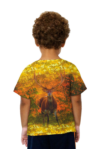 Kids Camouflage Amarillo Deer Kids T-Shirt