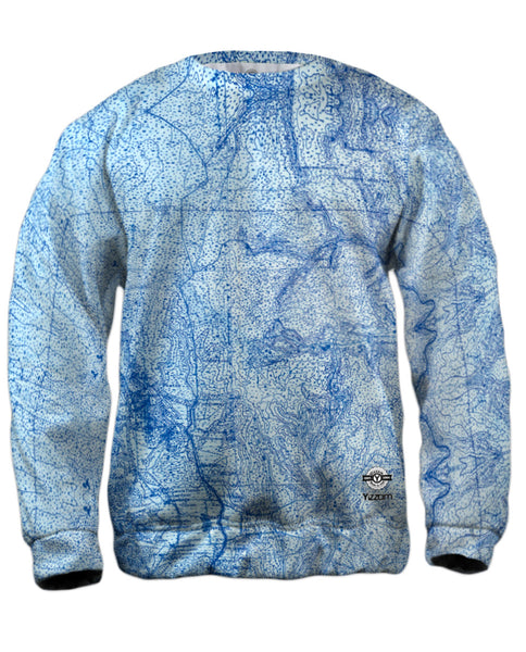 Topography Map Mens Sweatshirt