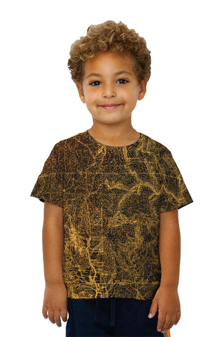 Kids Topography Map Gold