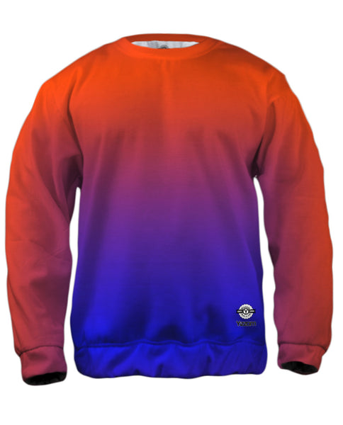 Orange Blue Mens Sweatshirt