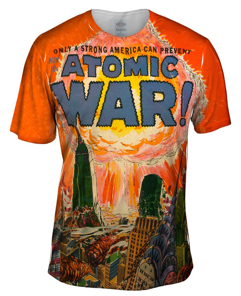 Atomic War Comic Retro Mens T-Shirt