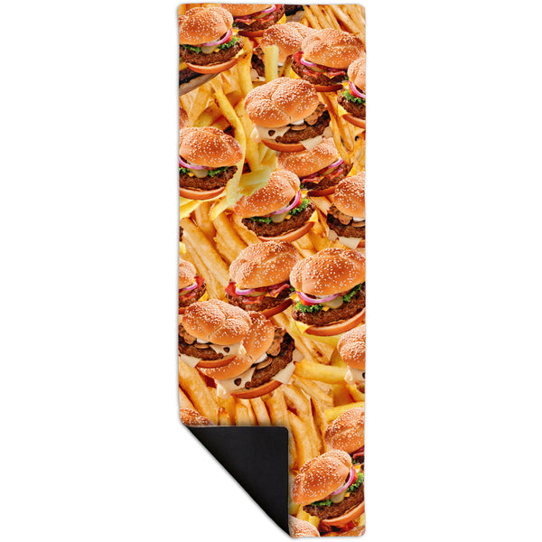Hamburgers and Fries Yoga Mat