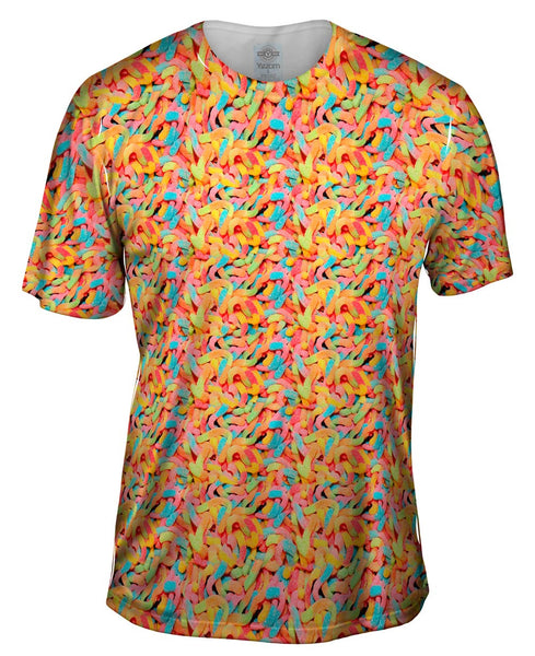 Gummy Worm Heaven Mens T-Shirt