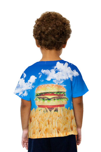 Kids Burger Fry Sunrise Kids T-Shirt