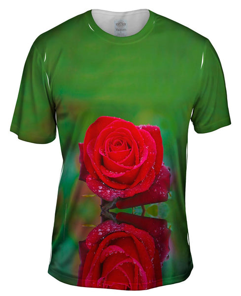 Big Red Rose Mens T-Shirt