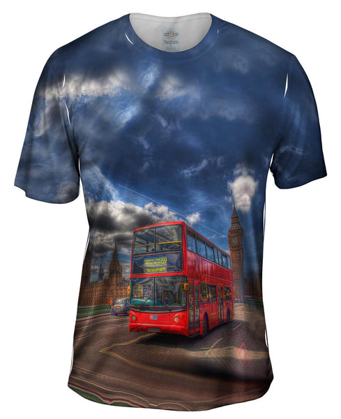 Big Ben London - Double - Decker - Bus Mens T-Shirt