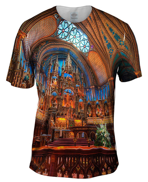 Notre Dame Cathedral Indoors Mens T-Shirt
