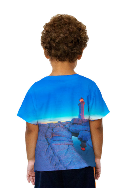 Kids Blue Sky Lighthouse Kids T-Shirt