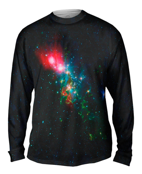 Space Galaxy Nebulae NGC Chaotic Beauty Mens Long Sleeve