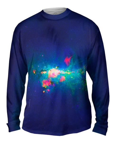 Downtown Milky Way Space Galaxy Mens Long Sleeve
