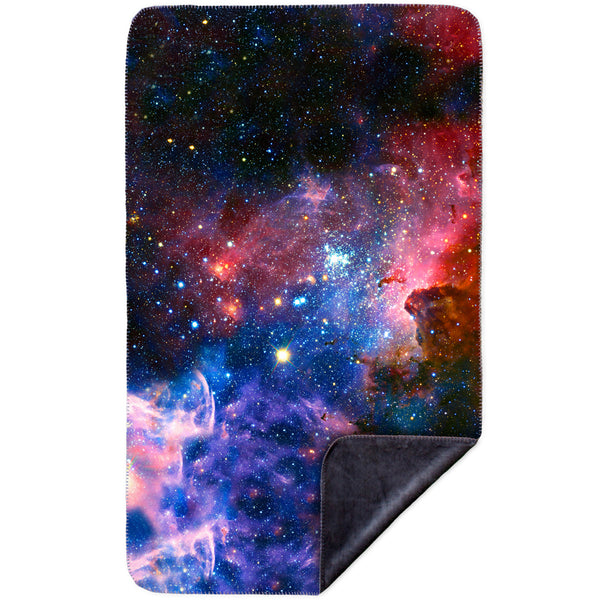 Carina Nebula Space Galaxy MicroMink(Whip Stitched) Grey