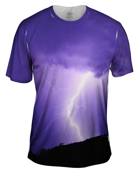 Lightning Strike Purple Mens T-Shirt