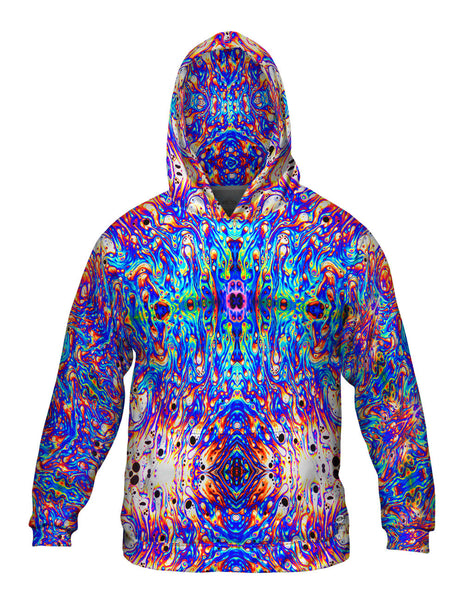 Psychedelic Neon Soap Party Violet Mens Hoodie Sweater
