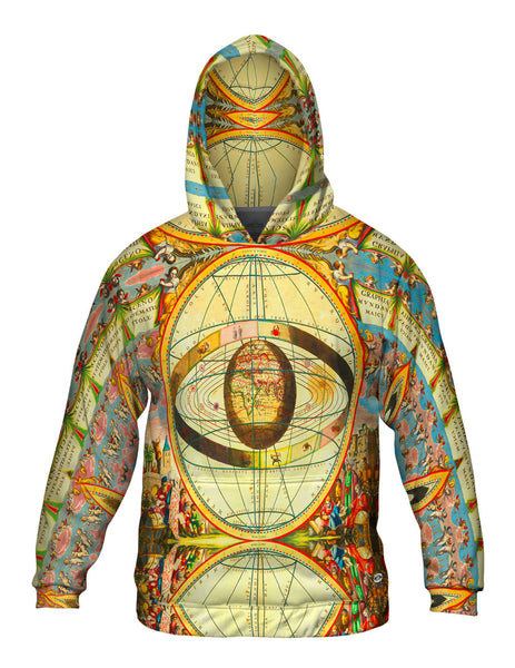 Antique Map Cellarius Ptolemaic System Mens Hoodie Sweater