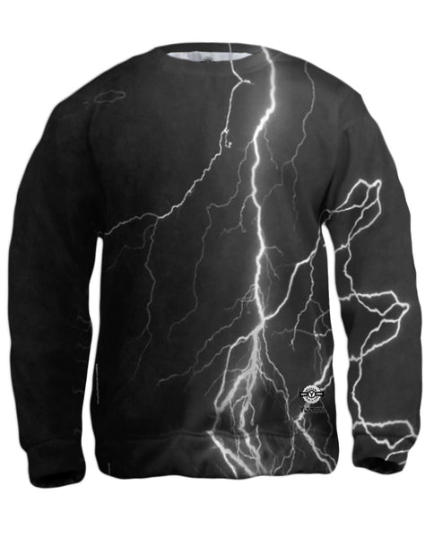 Lightning Storm Maroon Mens Sweatshirt