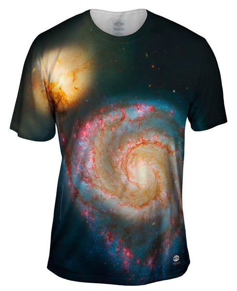 Space Galaxy Messier 51 Mens T-Shirt