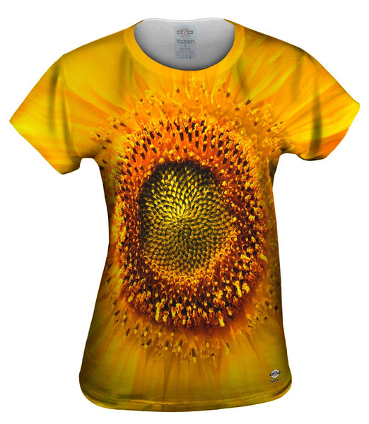 Summer Yellow Sunflower Womens Top