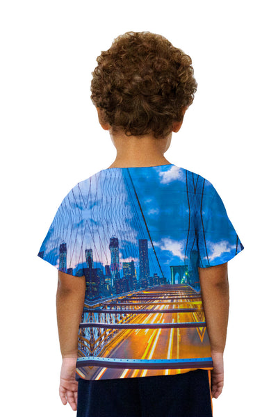 Kids Brooklyn Bridge Freedom Tower Kids T-Shirt