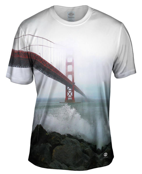 Golden Gate Bridge Fog Mens T-Shirt