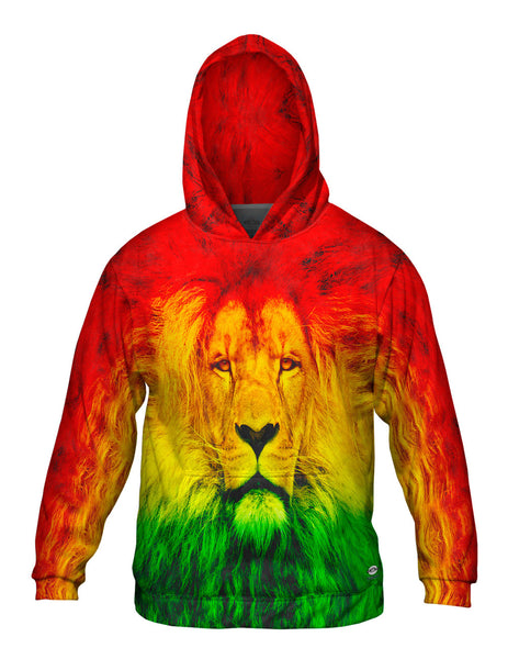 Rastafarian Lion Mens Hoodie Sweater