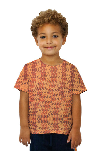 Kids African Tribal Kuba Cloth Boomerang Kids T-Shirt