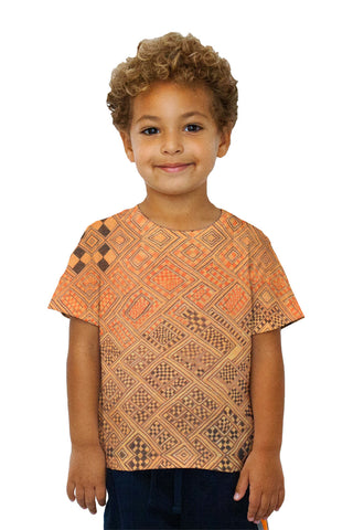 Kids African Tribal Kuba Cloth Marriage Quilt