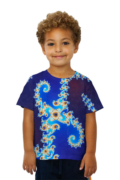 Kids Mandel Fractal Double Hook Kids T-Shirt