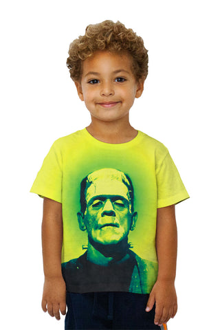 Kids Popart Frankenstein Monster Yellow And Green