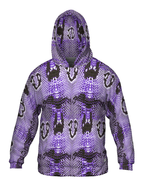 Purple Cobra Snake Skin Mens Hoodie Sweater