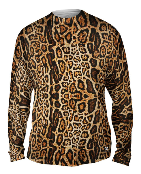 Leopard Skin Pattern Mens Long Sleeve