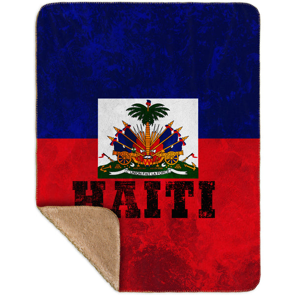 Dirty Haiti Sherpa Blanket