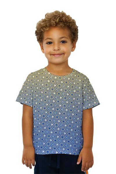Kids Blue Gold Jewels Kids T-Shirt