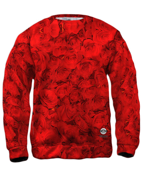 Valentines Day Rose Pattern Mens Sweatshirt