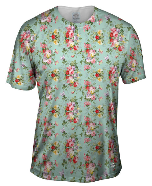 Summer Flowers Pattern Mens T-Shirt
