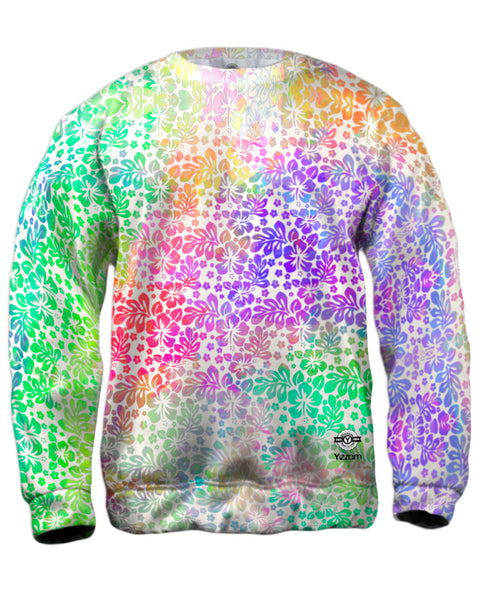 Watercolor Hibiscus Mens Sweatshirt